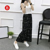 New Womens Wide Leg High Waist Casual Summer Thin Pants Loose Culottes Trousers VN 68