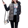 Women Down Cotton-padded Jacket Parkas Winter Jackets Women's Warm Down cotton Jacket Coat Fashion Hooded Long Cotton Coat A961