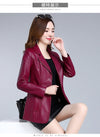 Size M-5XL plus size clothing 2019 spring autumn women jackets coat new women's long leather jacket coat lady clothes