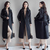 Autumn and Winter Maxi Women's Loose Trench Coat Fashion with Belt Multicolor Plus Size Korean Elegant Vintage Long Windbreaker