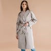 2019 Autumn New Fashion Women's Casual trench coat oversize Double Breasted Vintage Washed Outwear Loose Clothing
