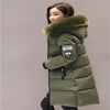 Women Parkas Winter Ladies Casual Long Coats Woman Jackets Winter Women Hooded Cotton Parkas Warm Coat Outwear  plus size