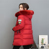 Women Parkas Winter Ladies Casual Long Coats Woman Jackets Winter Women Hooded Cotton Parkas Warm Coat Outwear  plus size