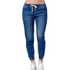 Casual Jogger Pants 2018 Elastic Sexy Skinny Pencil Jeans For Women Leggings Jeans High Waist Women's Denim Drawstring Pants