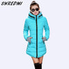 SWREDMI Women's Jacket Winter 2019 New Medium-Long Cotton Parka Plus Size Coat Slim Ladies Casual Clothing Hot Sale